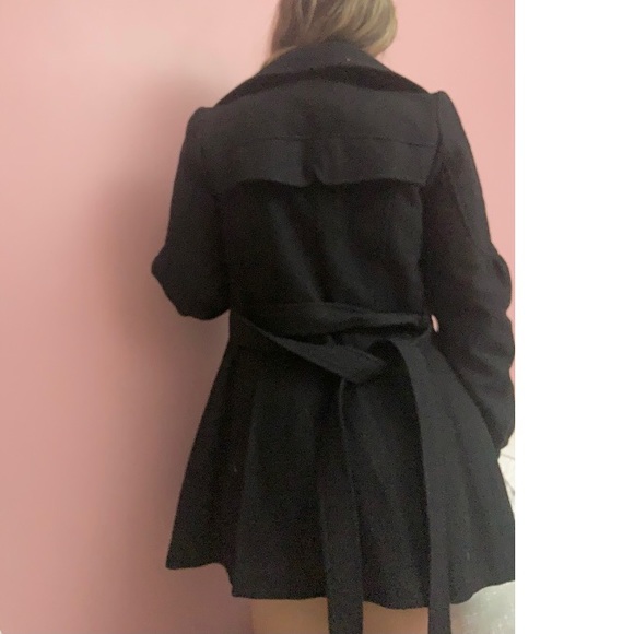 Wool/cashmere black coat - Picture 11 of 13